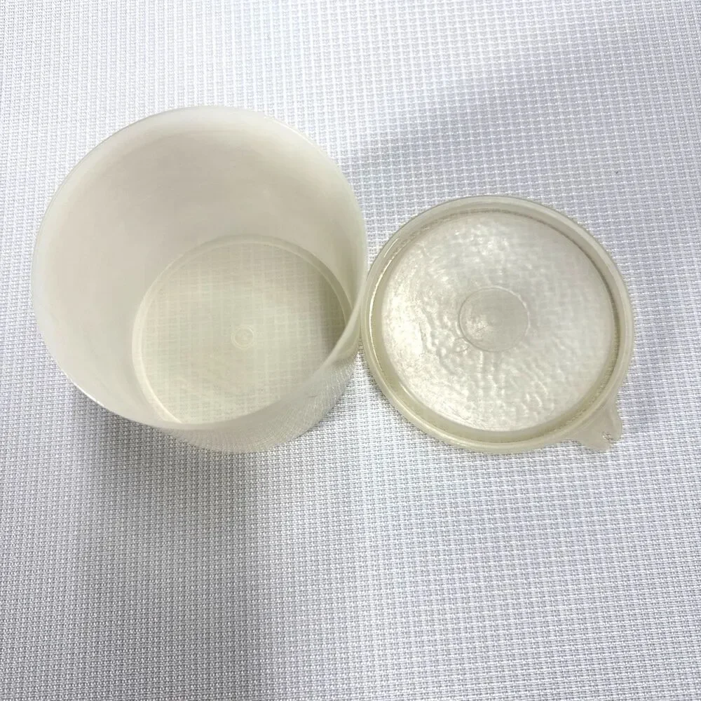 Vintage Clear Tupperware #250-8 with Clear Lid # 215-11